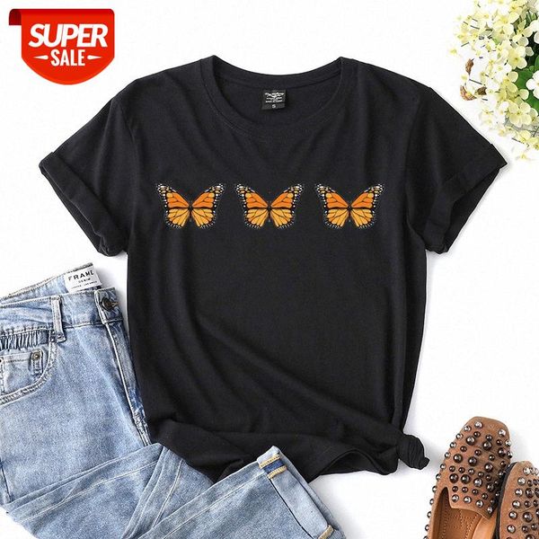 butterfly fashion print t-shirt women's loose large size #fn8k, White
butterfly fashion print t-shirt women's loose large size #fn8k, White
