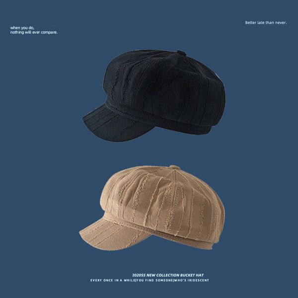 fashion pleated beret women's summer thin net red westernized octagonal british bud painter's hat, Blue;gray
fashion pleated beret women's summer thin net red westernized octagonal british bud painter's hat, Blue;gray