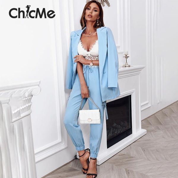 women's two piece pants chicme autumn elegant women plain button design long sleeve blazer coat & pockets pencil set casual pieces, White
women's two piece pants chicme autumn elegant women plain button design long sleeve blazer coat & pockets pencil set casual pieces, White