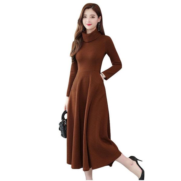 arrivals turtleneck women's long dress spring autumn sleeve female knitted sweaters lady bottoming pleated vestido, White;black
arrivals turtleneck women's long dress spring autumn sleeve female knitted sweaters lady bottoming pleated vestido, White;black