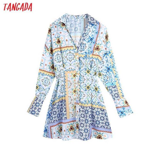 tangada women chic fashion print patchwork shirt dress vintage long sleeve elastic waist female dresses mujer be86 210609, Black;gray
tangada women chic fashion print patchwork shirt dress vintage long sleeve elastic waist female dresses mujer be86 210609, Black;gray