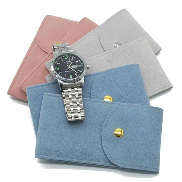 jewelry pouches, bags 1pc snap fastener watch storage pouch portable organizer display, Pink;blue
jewelry pouches, bags 1pc snap fastener watch storage pouch portable organizer display, Pink;blue
