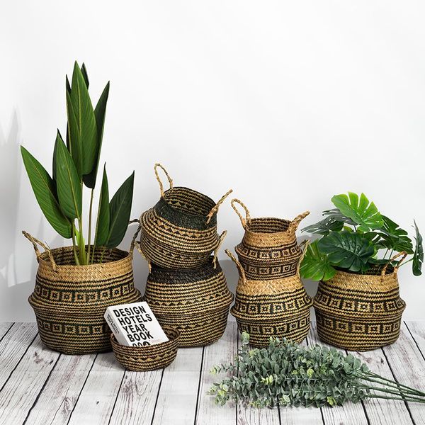 storage baskets seagrass belly basket handwoven foldable with handles natural straw garden flower pots home decoration
storage baskets seagrass belly basket handwoven foldable with handles natural straw garden flower pots home decoration