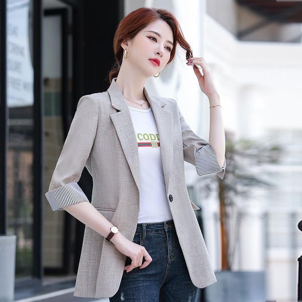 women's suits & blazers thin suit jacket 7 / 4 sleeve 2021 summer leisure korean version british style dress, White;black
women's suits & blazers thin suit jacket 7 / 4 sleeve 2021 summer leisure korean version british style dress, White;black