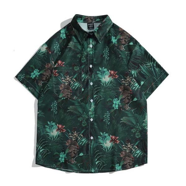 dresses hawaiian shirt men's loose summer breathable fat large casual shirt men's short sleeve top, White;black
dresses hawaiian shirt men's loose summer breathable fat large casual shirt men's short sleeve top, White;black