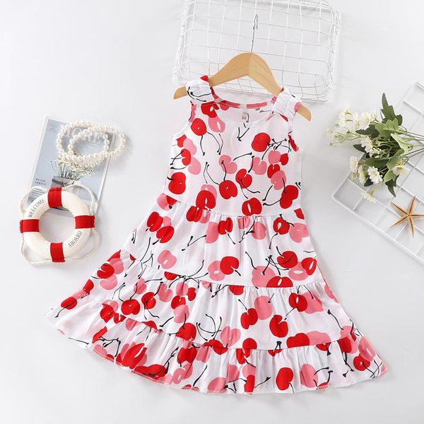 girl's dresses summer kids baby girls teenage sleeveless flower print layered dress children's clothing casual party princess vest, Red;yellow
girl's dresses summer kids baby girls teenage sleeveless flower print layered dress children's clothing casual party princess vest, Red;yellow