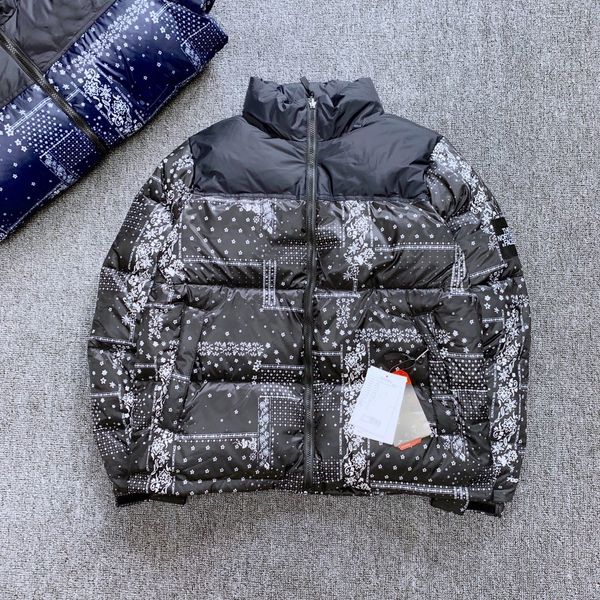 men's winter down jacket cashew flower full print design coats north embroidery logo clothing loose warm coat outdoor sports jackets ou, Black
men's winter down jacket cashew flower full print design coats north embroidery logo clothing loose warm coat outdoor sports jackets ou, Black