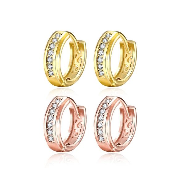 thin paved clear cz creole earring, yellow gold color european romantic jewelry gift for women tf hoop & huggie, Golden;silver
thin paved clear cz creole earring, yellow gold color european romantic jewelry gift for women tf hoop & huggie, Golden;silver