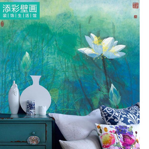 wallpapers watercolor hallway wall paper lotus moisture-proof vertical version
wallpapers watercolor hallway wall paper lotus moisture-proof vertical version