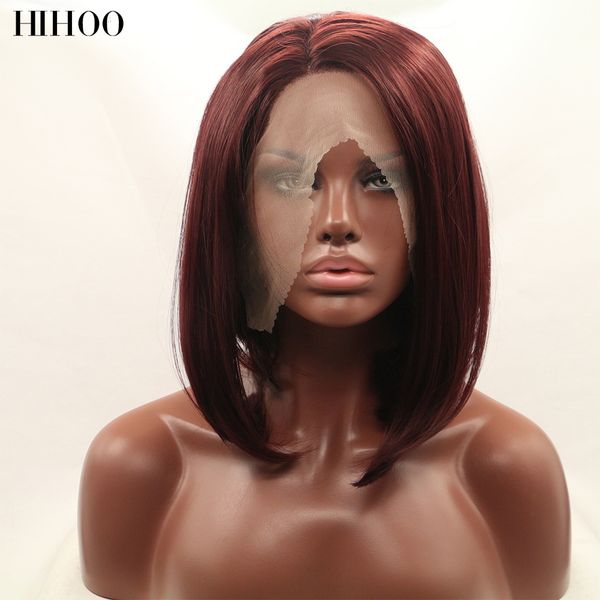 short straight hair bob wigs synthetic lace front wigs for black and white women 99j# heat resistant fiber hair
short straight hair bob wigs synthetic lace front wigs for black and white women 99j# heat resistant fiber hair