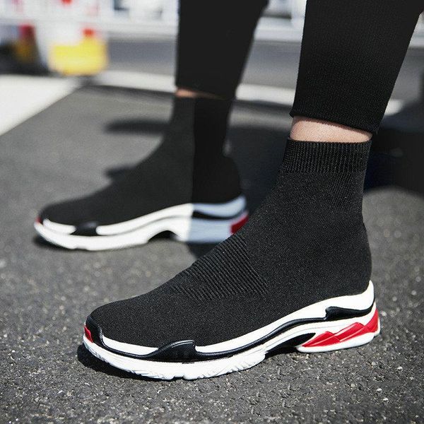 boots spring and autumn winter socks shoes couple high-single trend student men women casual lazy, Black
boots spring and autumn winter socks shoes couple high-single trend student men women casual lazy, Black
