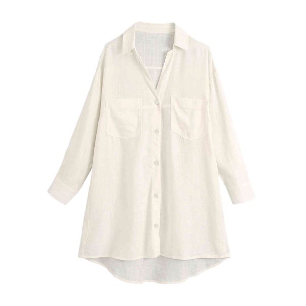 women loose pocket linen blouses casual lapel collar long sleeve female asymmetry chic 210430, White
women loose pocket linen blouses casual lapel collar long sleeve female asymmetry chic 210430, White