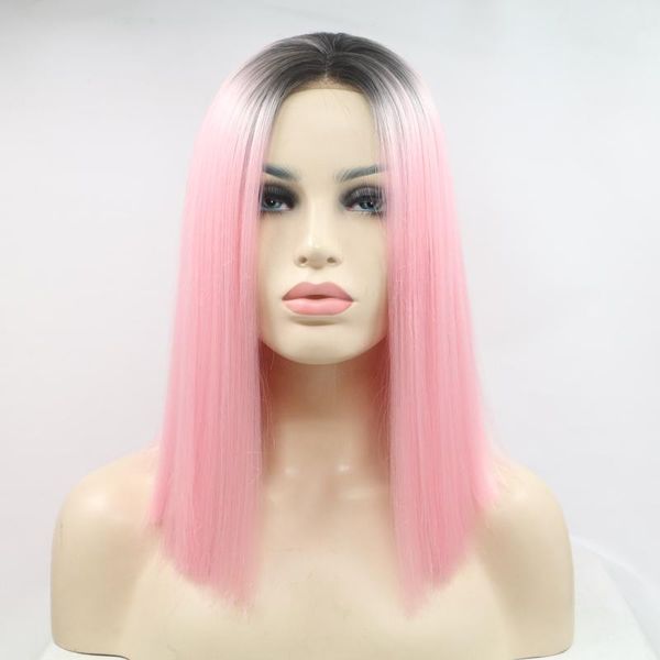 synthetic wigs baicheng pink bob straight hair lace front wig glueless heat resistant fiber for women cosplay, Black
synthetic wigs baicheng pink bob straight hair lace front wig glueless heat resistant fiber for women cosplay, Black