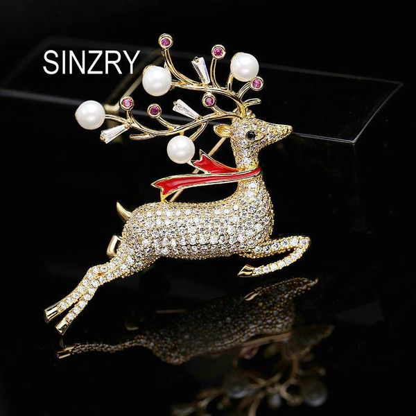pins, brooches sinzry elegant cubic zircon micro paved lovely deer pin lady imitation pearl scarf buckle dressing accessory, Gray
pins, brooches sinzry elegant cubic zircon micro paved lovely deer pin lady imitation pearl scarf buckle dressing accessory, Gray