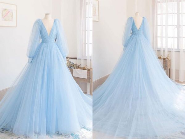 elegant light sky blue v neck a line prom evening dresses formal gowns 2022 poet illusion sleeves tulle backless long ruched red capet cockt, Black
elegant light sky blue v neck a line prom evening dresses formal gowns 2022 poet illusion sleeves tulle backless long ruched red capet cockt, Black