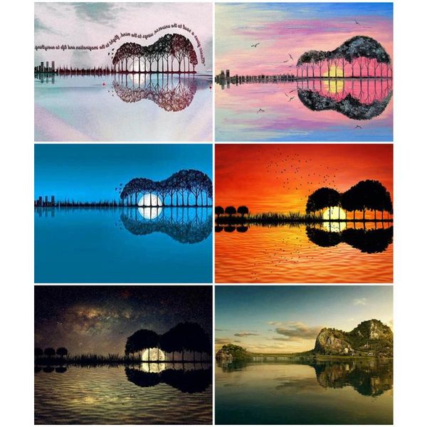 paintings azqsd oil painting by number reflection guitar handpainted modern wall picture numbers river kits handmade room decoration
paintings azqsd oil painting by number reflection guitar handpainted modern wall picture numbers river kits handmade room decoration