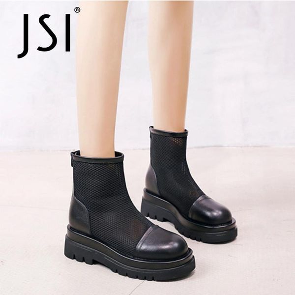 summer boots women shoes 2021 fashionable stylish platform genuine leather round toe hollow out breathable mesh vo189, Black
summer boots women shoes 2021 fashionable stylish platform genuine leather round toe hollow out breathable mesh vo189, Black