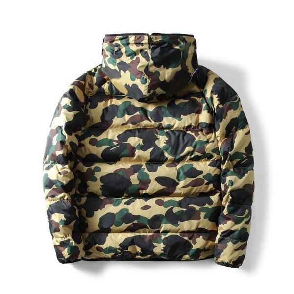 men's down coat winter fashion camouflage print 3 stripe warm jacket trend letter leaf printing mens jackets men outerwear coats size s, Black
men's down coat winter fashion camouflage print 3 stripe warm jacket trend letter leaf printing mens jackets men outerwear coats size s, Black