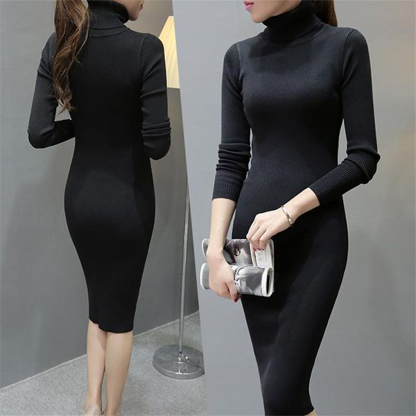 casual dresses women slim sweater black gray autumn and winter long sleeve turtleneck knitting brief knitted dress vestidos
casual dresses women slim sweater black gray autumn and winter long sleeve turtleneck knitting brief knitted dress vestidos