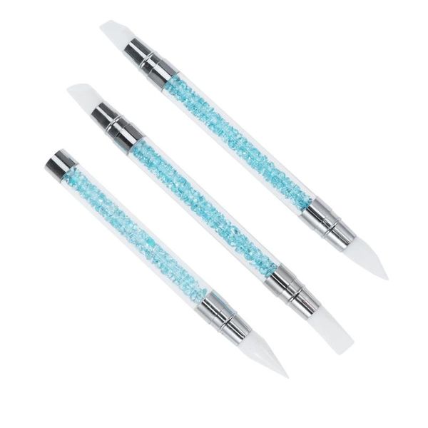 nail brushes 3pcs double end art silicone uv sculpture carving builder emboss dotting pen brush manicure tool (sky blue), Yellow
nail brushes 3pcs double end art silicone uv sculpture carving builder emboss dotting pen brush manicure tool (sky blue), Yellow