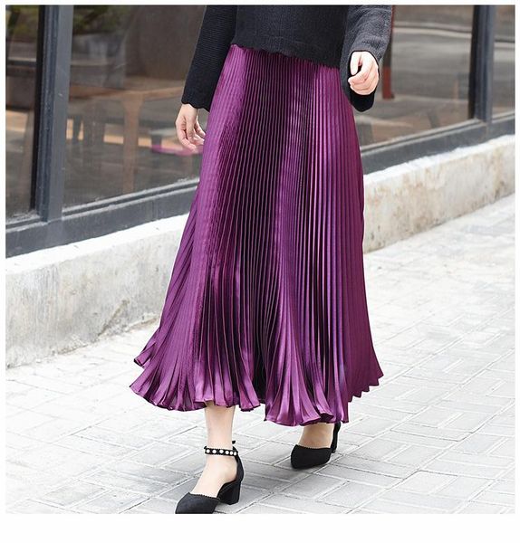 skirts spring autumn 2021 women long metallic silver maxi pleated skirt midi high waist tutu ladies fashion party, Black
skirts spring autumn 2021 women long metallic silver maxi pleated skirt midi high waist tutu ladies fashion party, Black