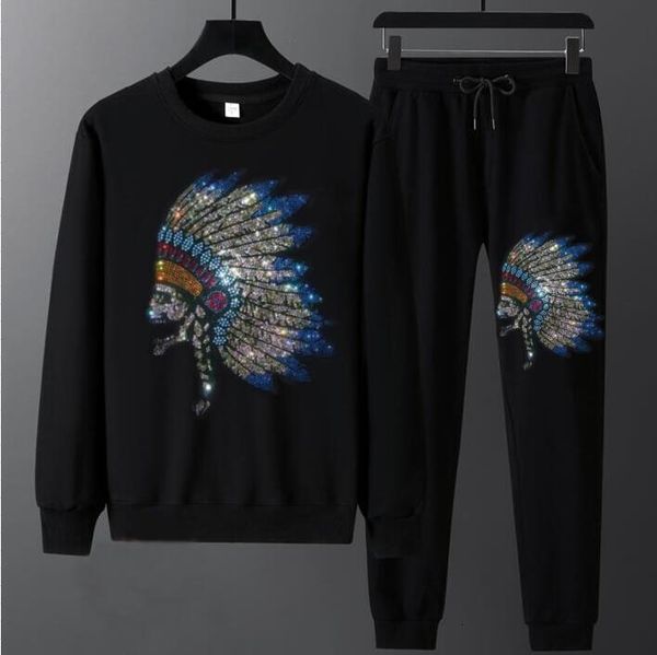 men's tracksuits sports ensemble, long sleeve, with rhinestones, casual, european design, quality dse6, Gray
men's tracksuits sports ensemble, long sleeve, with rhinestones, casual, european design, quality dse6, Gray