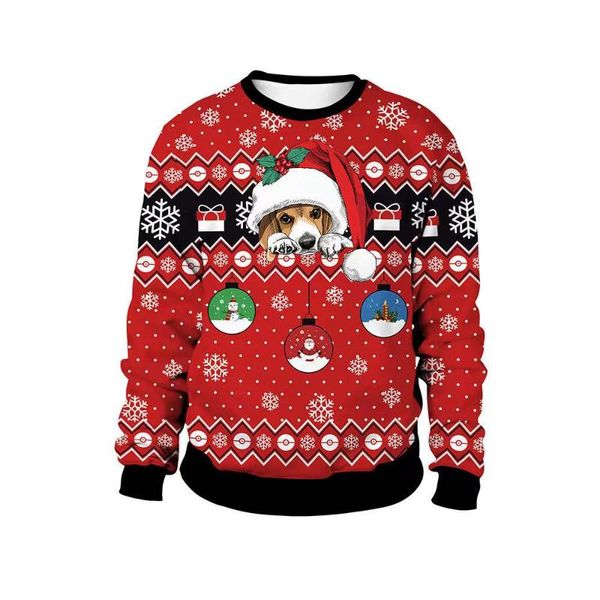 men's sweaters funny cute xmas dog animal cartoon christmas couples lovely snowman pullovers oversized jumper holiday man coats, White;black
men's sweaters funny cute xmas dog animal cartoon christmas couples lovely snowman pullovers oversized jumper holiday man coats, White;black