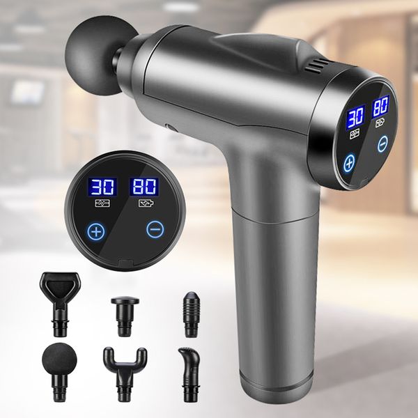new electric muscle massage gun with lcd display deep tissue massager therapy exercising fascia gun slimming shaping massager 210324
new electric muscle massage gun with lcd display deep tissue massager therapy exercising fascia gun slimming shaping massager 210324