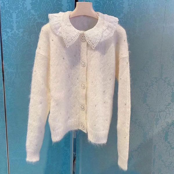 sweater 2021 autumn and winter loose lazy lace rhinestone mohair knitted cardigan ht5o, White;black
sweater 2021 autumn and winter loose lazy lace rhinestone mohair knitted cardigan ht5o, White;black