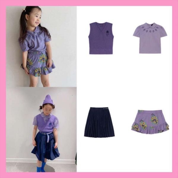 tao spring and summer childrens short sleeve t shirt knitted vest set girls half skirt, White
tao spring and summer childrens short sleeve t shirt knitted vest set girls half skirt, White