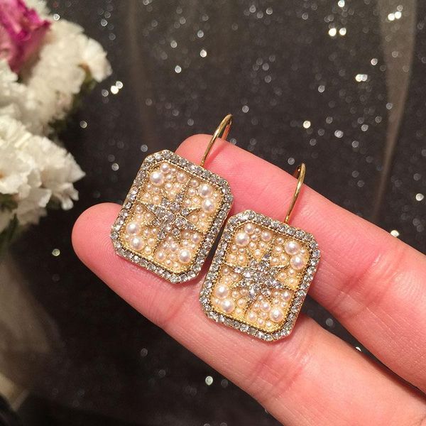trendy simple luxury eight-pointed star shiny zircon geometirc square drop earrings for women temperament fashion jewelry gifts dangle & cha, Silver
trendy simple luxury eight-pointed star shiny zircon geometirc square drop earrings for women temperament fashion jewelry gifts dangle & cha, Silver