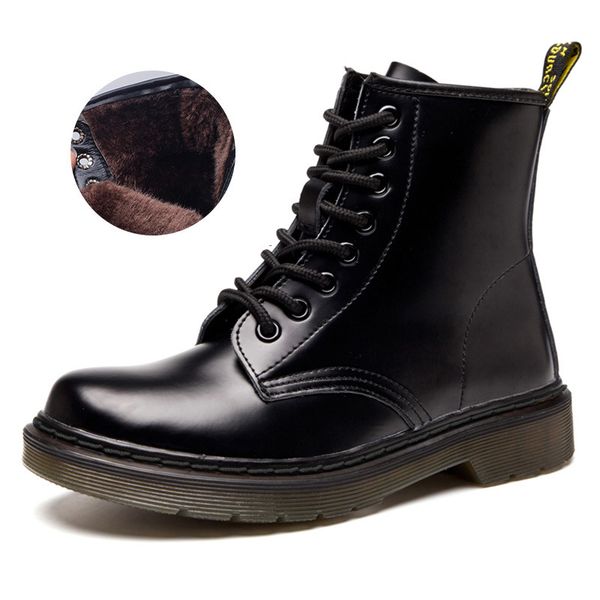 women boots classic genuine leather shoes women autumn winter boots leather punk ankle botas mujer fur winter chaussures femme, Black
women boots classic genuine leather shoes women autumn winter boots leather punk ankle botas mujer fur winter chaussures femme, Black