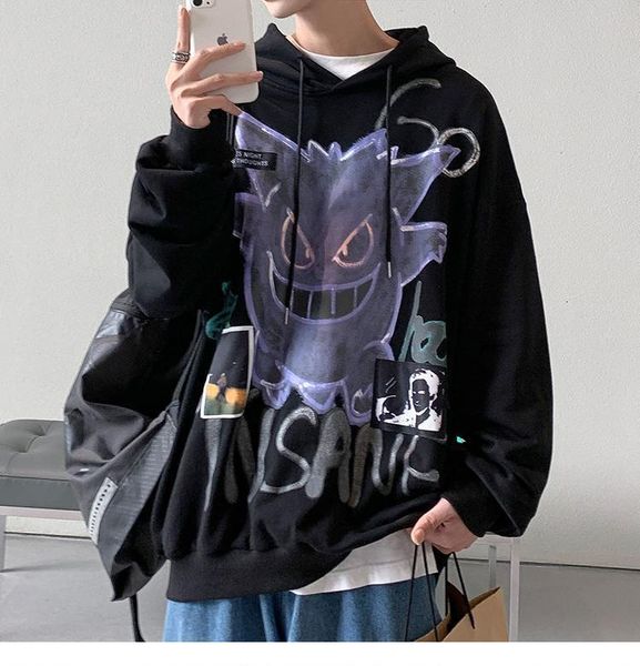 women's hoodies & sweatshirts hooded, 6-colored devil sweaters, hip-hop harajuku for warmth, large size, male anime 12k0, Black
women's hoodies & sweatshirts hooded, 6-colored devil sweaters, hip-hop harajuku for warmth, large size, male anime 12k0, Black