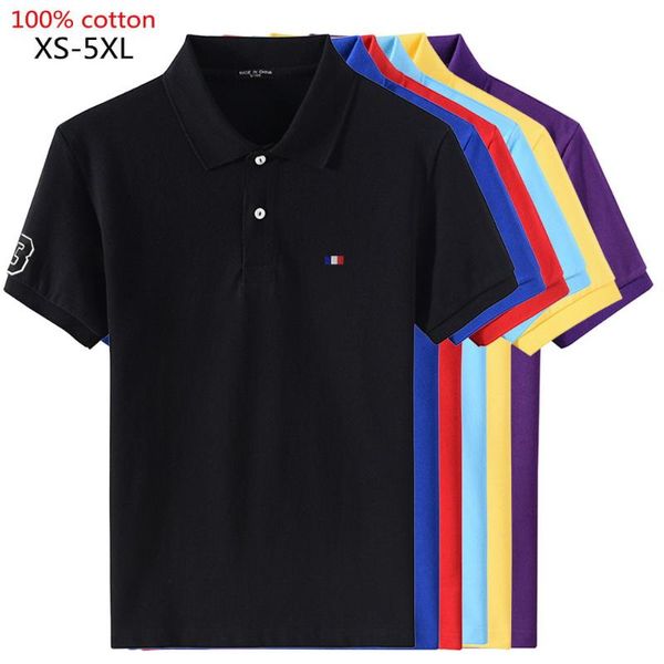 men's polos 100% cotton summer mens short sleeve shirts plus size xs-5xl casual solid color homme fashion male, White;black
men's polos 100% cotton summer mens short sleeve shirts plus size xs-5xl casual solid color homme fashion male, White;black