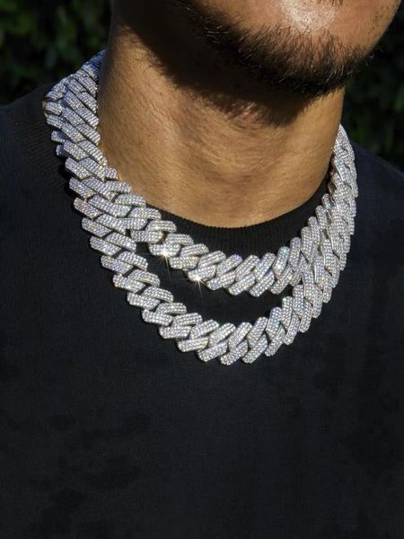20mm heavy 3 row crystal miami est box clasp cuban link chain cubic zircon necklace choker bling hip hop jewelry chains, Silver
20mm heavy 3 row crystal miami est box clasp cuban link chain cubic zircon necklace choker bling hip hop jewelry chains, Silver