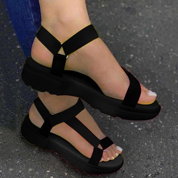 sandals summer womans casual shoes comfortable open toe non-slip beach fashion wild loafers zapatos de mujer#s, Black
sandals summer womans casual shoes comfortable open toe non-slip beach fashion wild loafers zapatos de mujer#s, Black