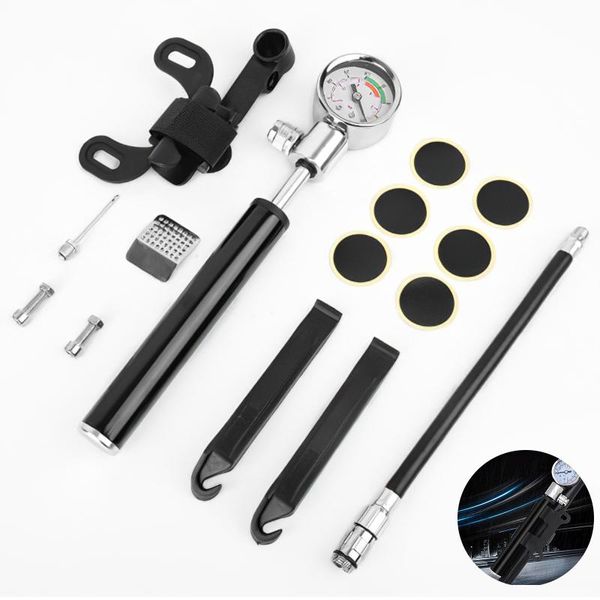bike pumps bicycle portable high-pressure with tire repair kit prying stick patches rubbing plate etc.
bike pumps bicycle portable high-pressure with tire repair kit prying stick patches rubbing plate etc.
