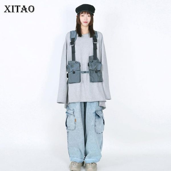 women's jeans xitao washed snowflake wide leg fashion 2021 spring elegant high waist straight casual style full length pants dmy3515, Blue
women's jeans xitao washed snowflake wide leg fashion 2021 spring elegant high waist straight casual style full length pants dmy3515, Blue