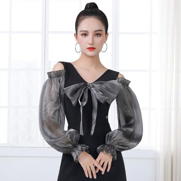 stage wear doubl modern dance women's puff sleeve ballroom rumba clothes high-end waltz practice sweet and cute style, Black;red
stage wear doubl modern dance women's puff sleeve ballroom rumba clothes high-end waltz practice sweet and cute style, Black;red