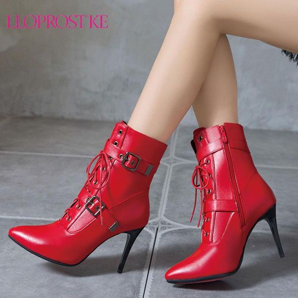 boots lloprost ke fashion ankle for women 2021 pointed toe buckle thin high heel lace up short shoes, Black
boots lloprost ke fashion ankle for women 2021 pointed toe buckle thin high heel lace up short shoes, Black