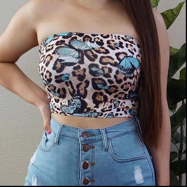leopard butterfly print women tanks strapless bustiers corsets vest clubwear camisoles summer bodycon, White
leopard butterfly print women tanks strapless bustiers corsets vest clubwear camisoles summer bodycon, White