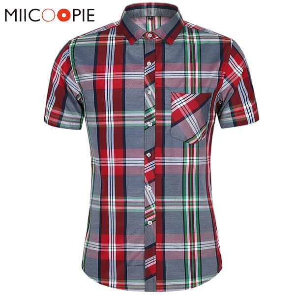 2020 summer red and black plaid shirt men shirts short sleeve business dress shirt new men plus size 7xl chemise, White;black
2020 summer red and black plaid shirt men shirts short sleeve business dress shirt new men plus size 7xl chemise, White;black