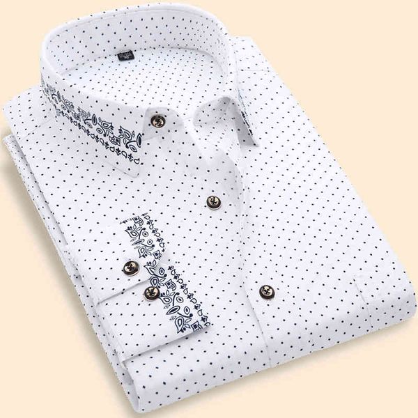 men's casual popular long sve printed shirt, fashionable, soft and elegant, White;black
men's casual popular long sve printed shirt, fashionable, soft and elegant, White;black