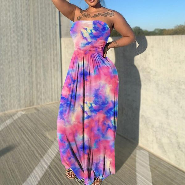 casual dresses women summer dress off shoulder tie dye print sleeveless maxi bandeau a-line vintage tube vestidos de festa, Black;gray
casual dresses women summer dress off shoulder tie dye print sleeveless maxi bandeau a-line vintage tube vestidos de festa, Black;gray