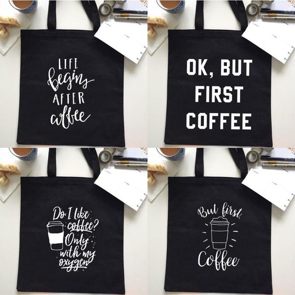 evening bags coffee first mom life printing shopping women canvas bag shoulder harajuku portable shopper pouch
evening bags coffee first mom life printing shopping women canvas bag shoulder harajuku portable shopper pouch