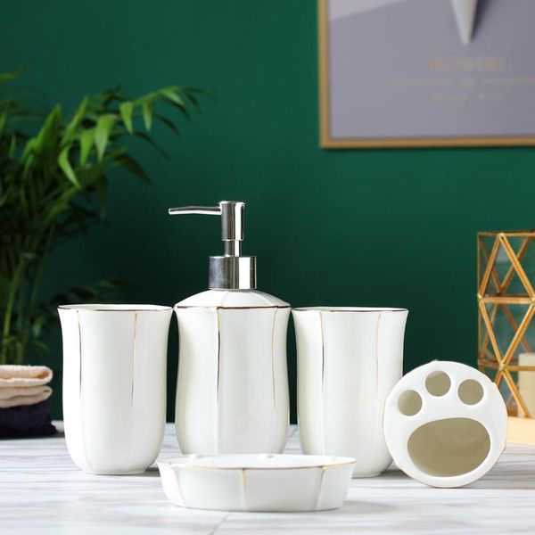 bath accessory set european ceramic bathroom supplies soap dish/lotion bottle/toothbrush holder mouthwash cup home decoration accessories
bath accessory set european ceramic bathroom supplies soap dish/lotion bottle/toothbrush holder mouthwash cup home decoration accessories