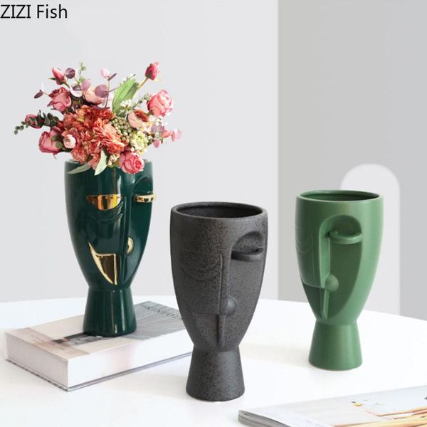 creativity abstract figure vase modern decor character flower arrangement ceramic vases crafts sculpture living room decoration decorative o
creativity abstract figure vase modern decor character flower arrangement ceramic vases crafts sculpture living room decoration decorative o