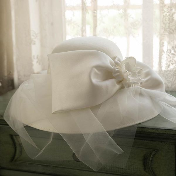 headpieces french elegant bridal headwear handmade flowers bride sun hat white satin tocados para el pelo de mujer boda, Silver
headpieces french elegant bridal headwear handmade flowers bride sun hat white satin tocados para el pelo de mujer boda, Silver