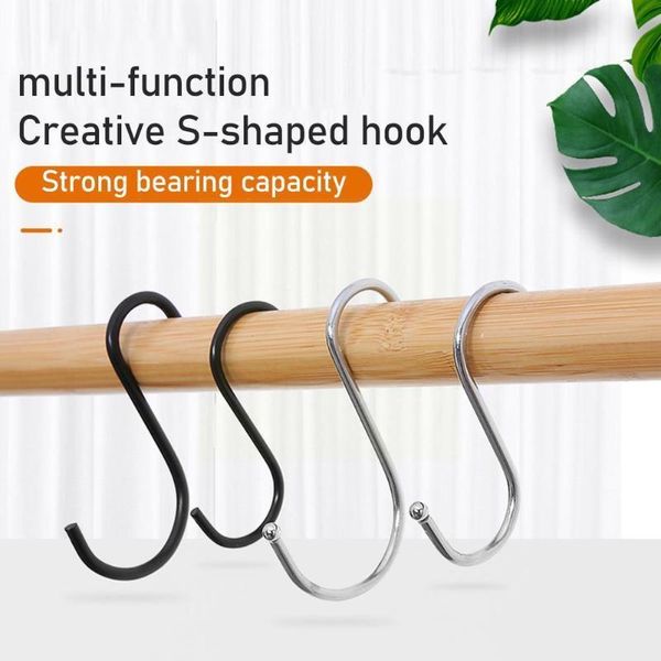 hooks & rails 10pcs s hook key hanger clothing store organizer closet display no-hurt bathroom kitchen hanging long 
hooks & rails 10pcs s hook key hanger clothing store organizer closet display no-hurt bathroom kitchen hanging long