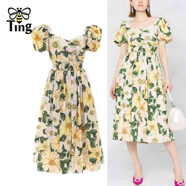 vintage elegant women flower printing a line dress high waist midi long summer elbise traf frocks za 210513, Black;gray
vintage elegant women flower printing a line dress high waist midi long summer elbise traf frocks za 210513, Black;gray